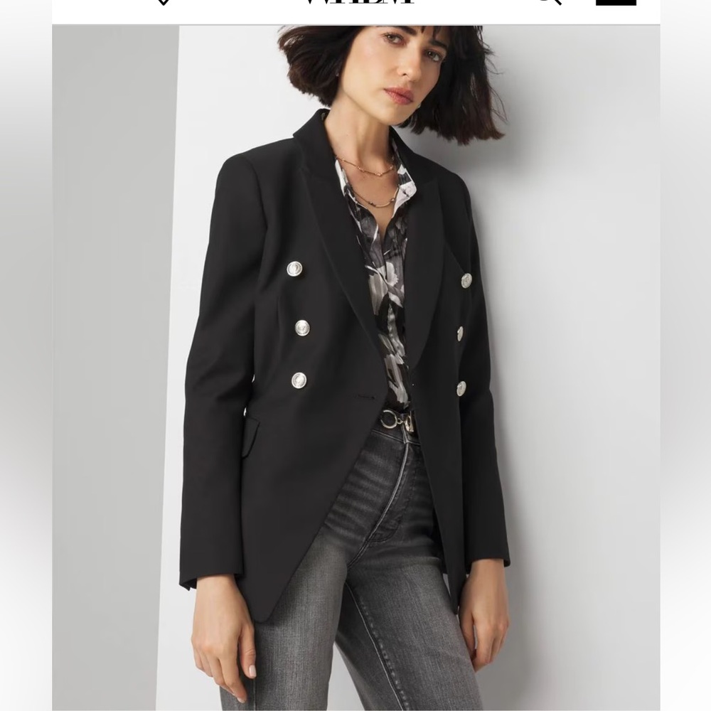 WHBM Black Blazer